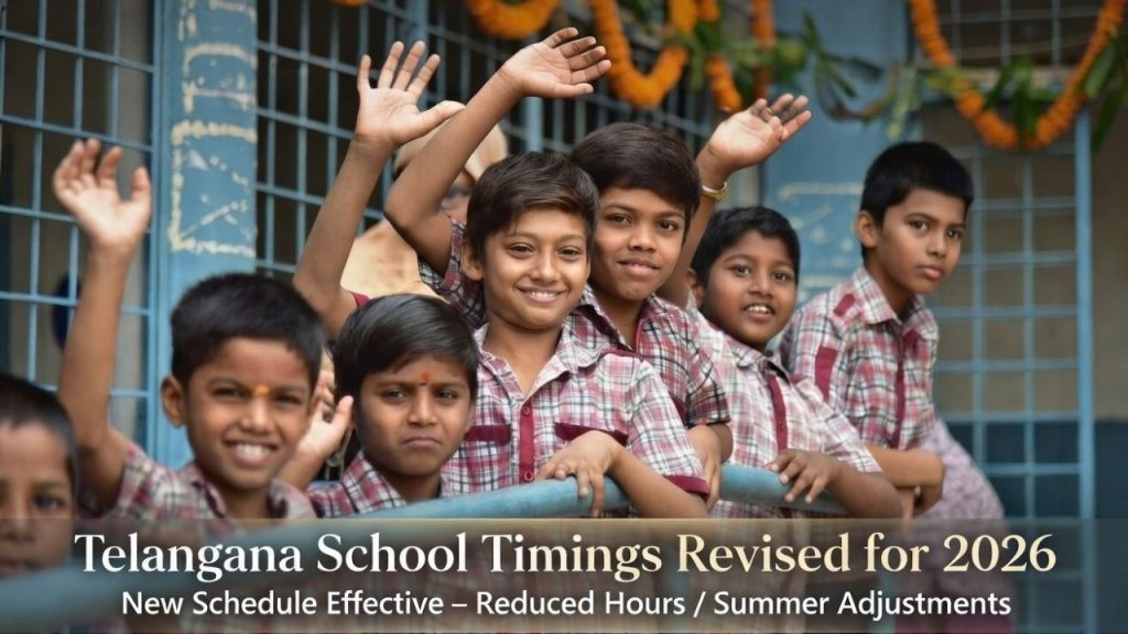 Telangana స్కూల్ ఒంటిపూట టైమింగ్స్ 2026